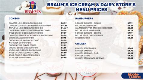 braums menu with prices 2024.